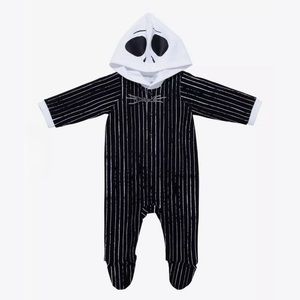 Jack Skellington Infant Hooded Footed Onesie